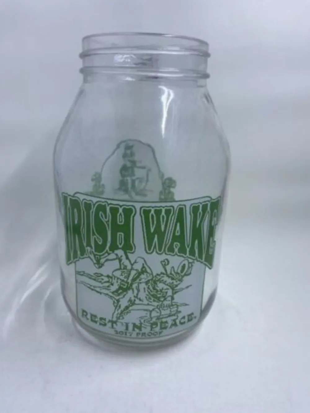 Irish Wake Beer Jar Glass McGuires Irish Pub Pensacola Destin Florida